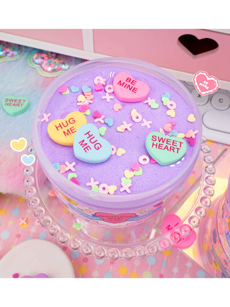 Kawaii Slime Conversation Heart Fluff Slime
