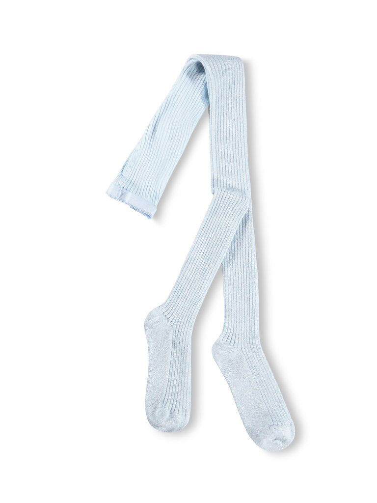 Molo Glitter Rib Tights - Morning Sky