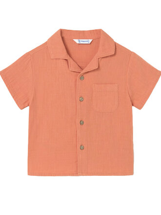 Mayoral Clay Orange Soft Cotton Shirt