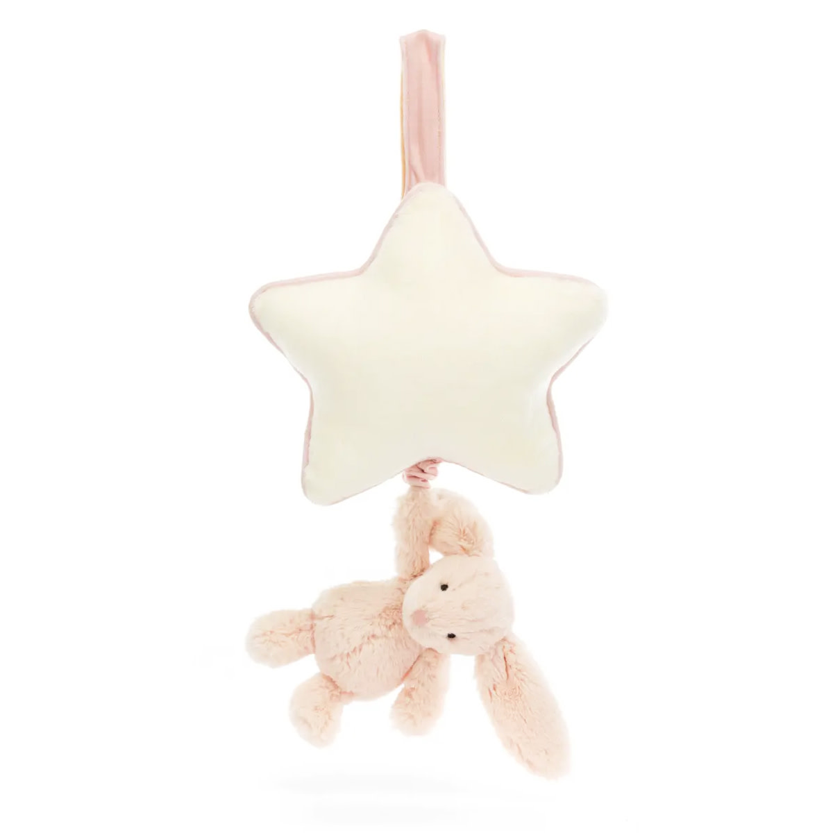 Jellycat Bashful Blush Bunny Musical Pull - Pumpkin and Bean