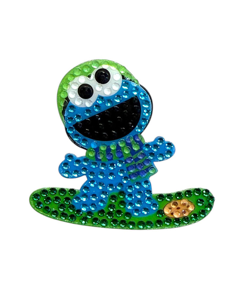 StickerBeans Snowboarding Cookie Monster