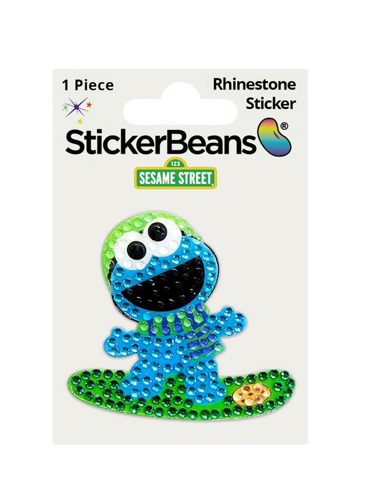 StickerBeans Snowboarding Cookie Monster