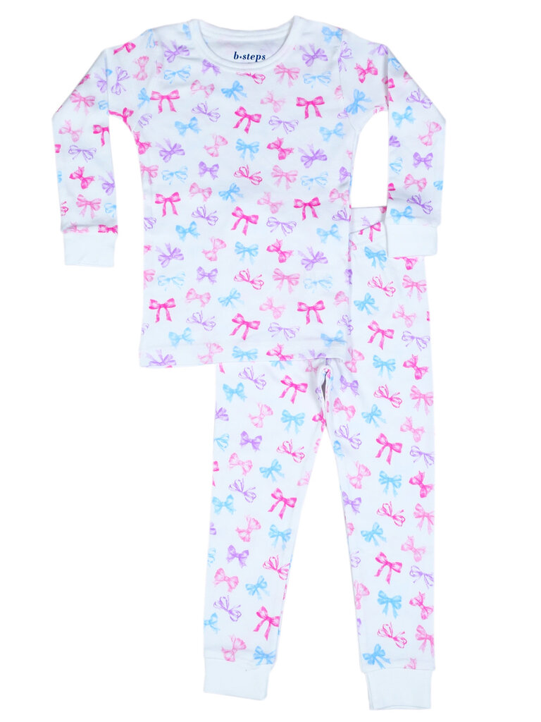 Baby Steps Tossed Bow Pajamas