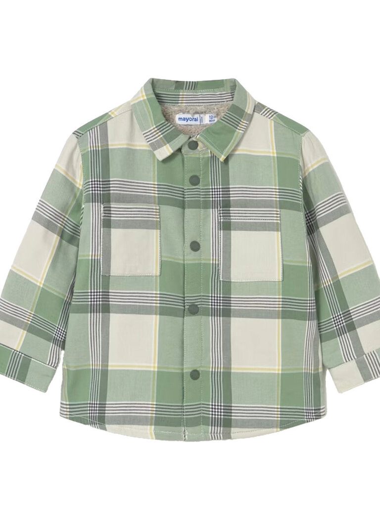 Mayoral Baby Spruce Plaid Overshirt