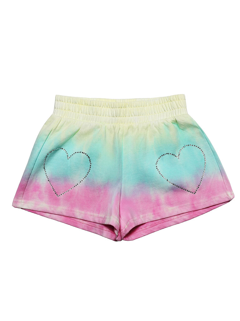 MIA New York Tie Dye Heart Shorts