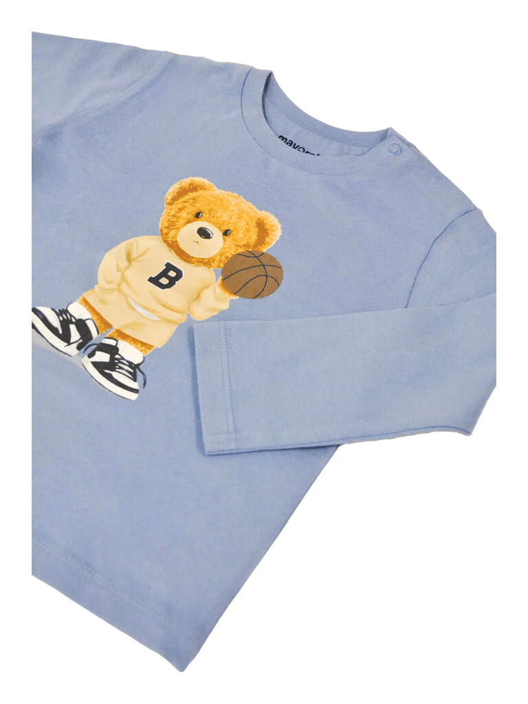 Mayoral Blue Baby Basketball Bear Shirt