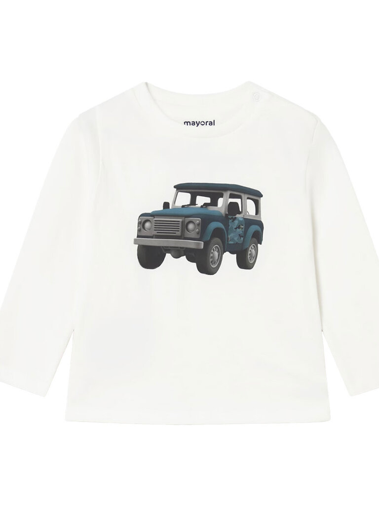 Mayoral Baby Boy Cream Truck Shirt