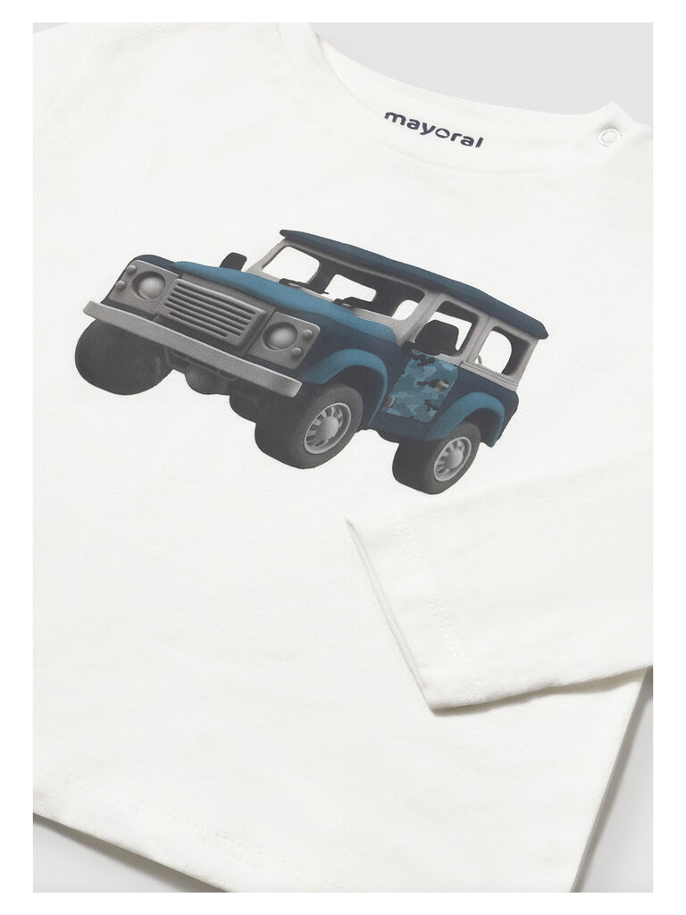 Mayoral Baby Boy Cream Truck Shirt