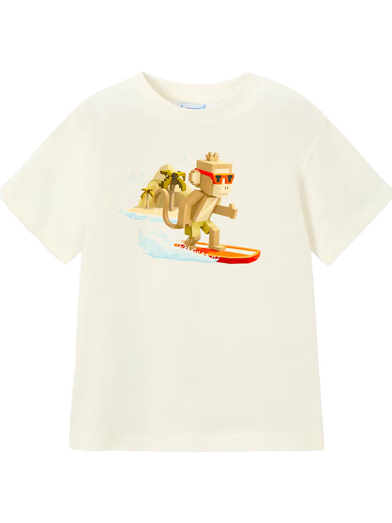 Mayoral Boys Digital Surfing Monkey T-Shirt