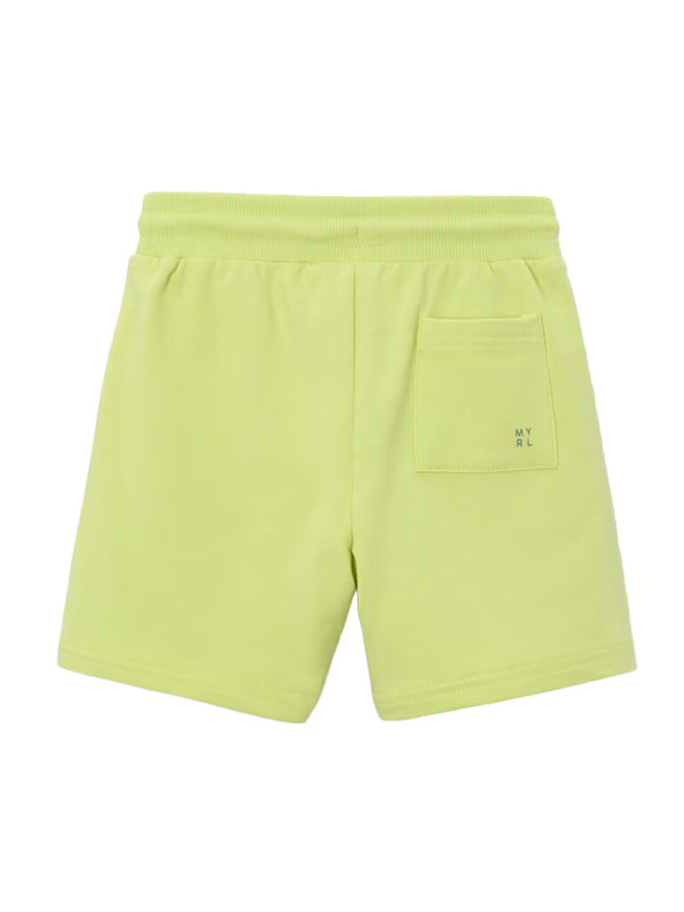 Mayoral Boys Neon Yellow Cotton Shorts