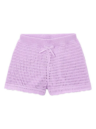 Mayoral Lilac Crochet Shorts