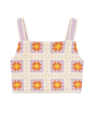 Mayoral Lilac Crochet Top