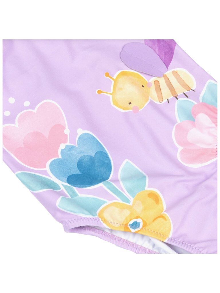 Mayoral Lilac Floral Swimsuit