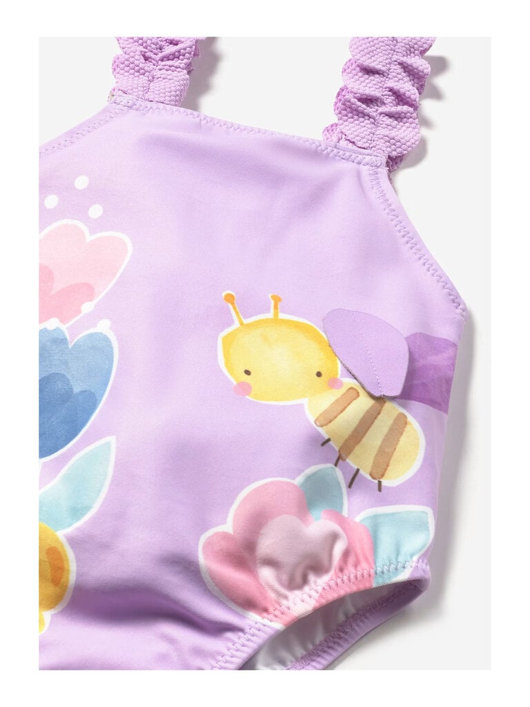 Mayoral Lilac Floral Swimsuit