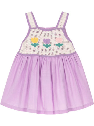 Mayoral Lavender Crochet Dress