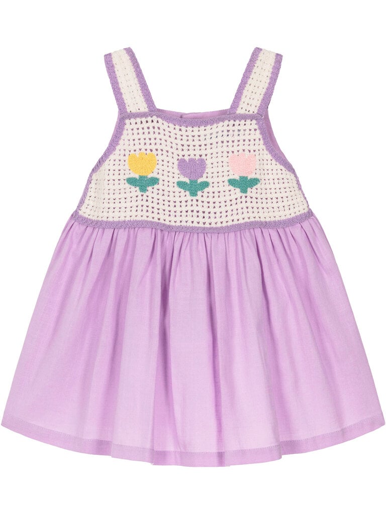 Mayoral Lavender Crochet Dress