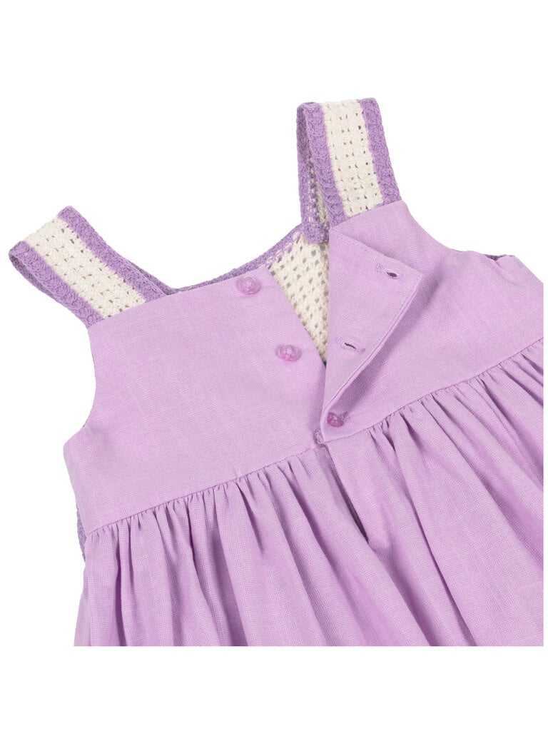 Mayoral Lavender Crochet Dress