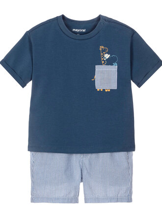 Mayoral Baby Boys Pinstripe Shorts Set