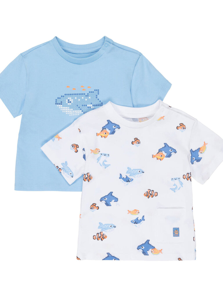 Mayoral Baby Digital Fish T-Shirt Set