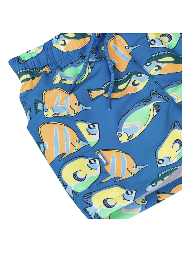 Mayoral Boy Fish Printed Swim Shorts