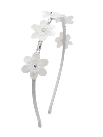 Bari Lynn Crystallized Halo Flower Headband