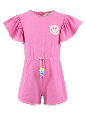Lola and the Boys Pink Gems Emoji Romper