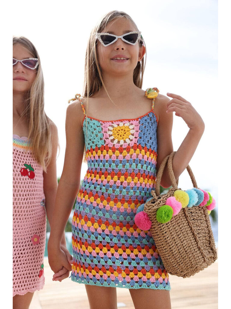 Lola and the Boys Sunshine Mood Crochet Dress