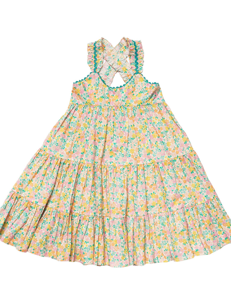 Laura Floral Mint Dress