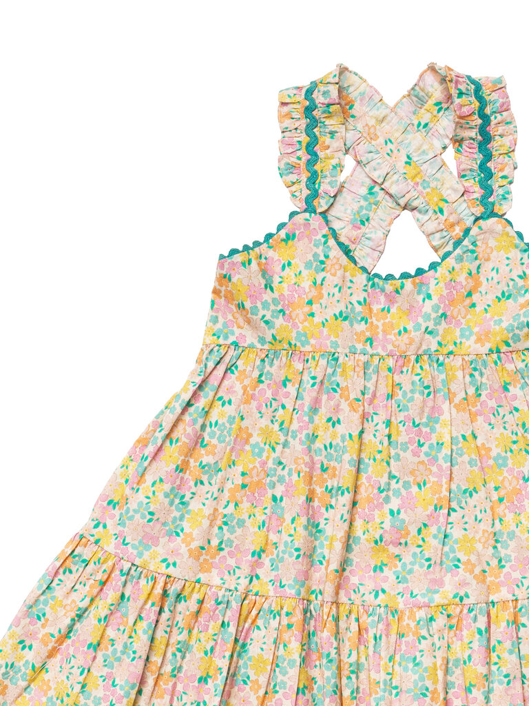 Laura Floral Mint Dress