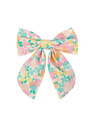 Audrey Alligator Clip - Floral Mint