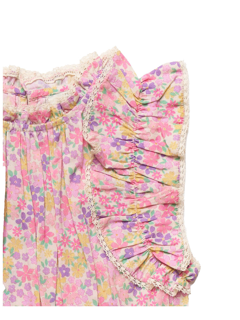 Florence Floral Purple Dress