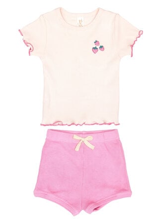 tun tun Hot Pink Strawberries Set