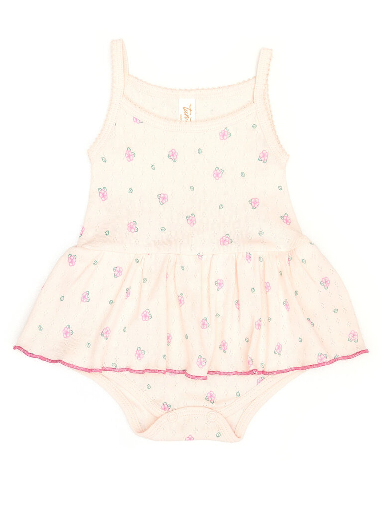 tun tun Louise Romper - Pink Flowers
