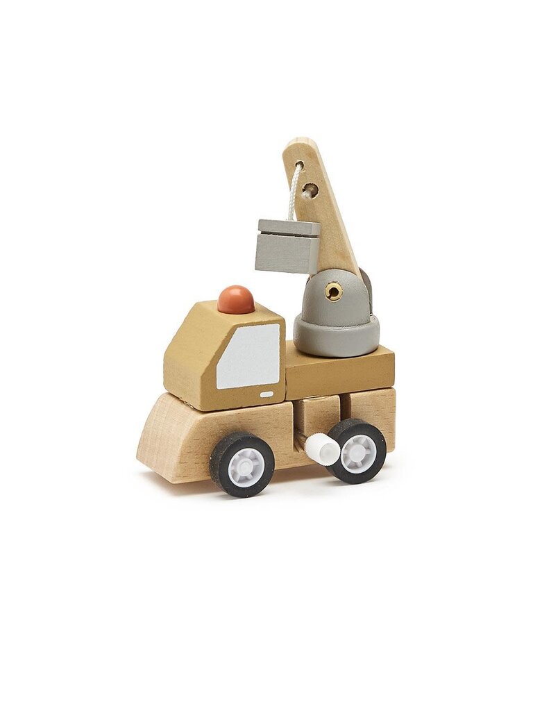 Construction Vehicle Wooden Wind-Up