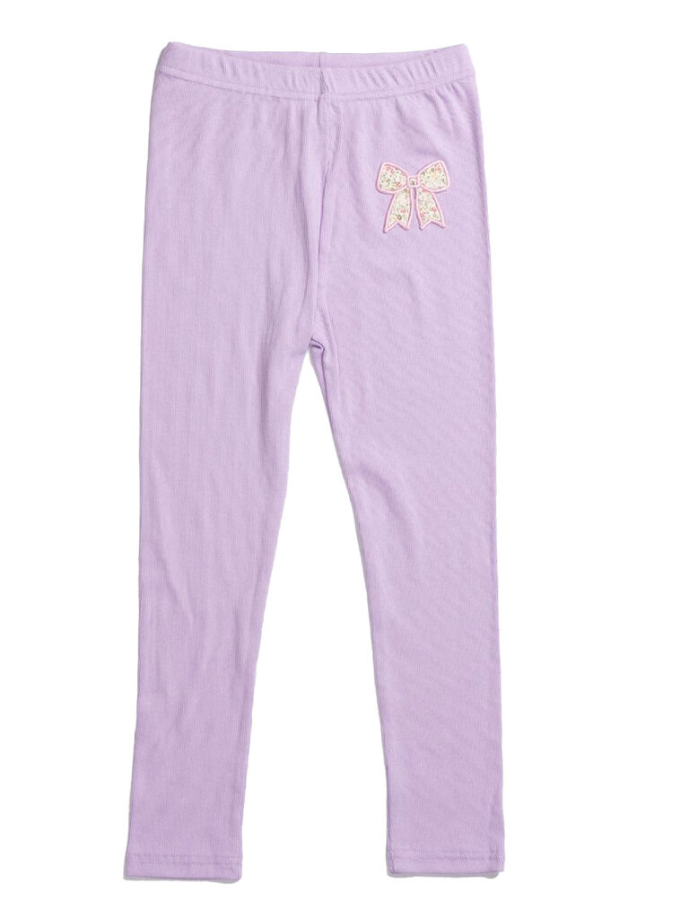 Petite Hailey Purple Bow Sweatshirt & Leggings Set