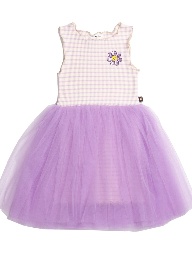 Petite Hailey Purple Daisy ST Tutu Dress