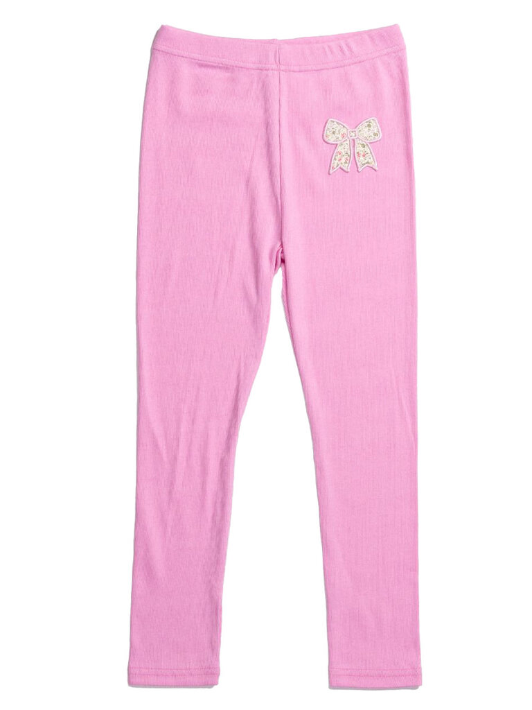 Petite Hailey Pink Bow Sweatshirt & Leggings Set