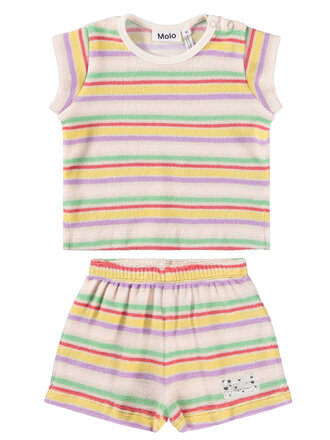 Molo Terry Pastels Stripe Set