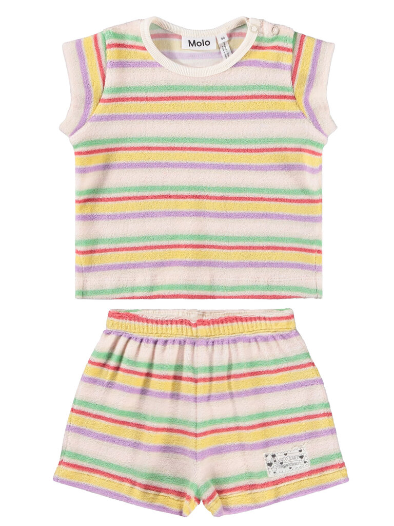 Molo Terry Pastels Stripe Set