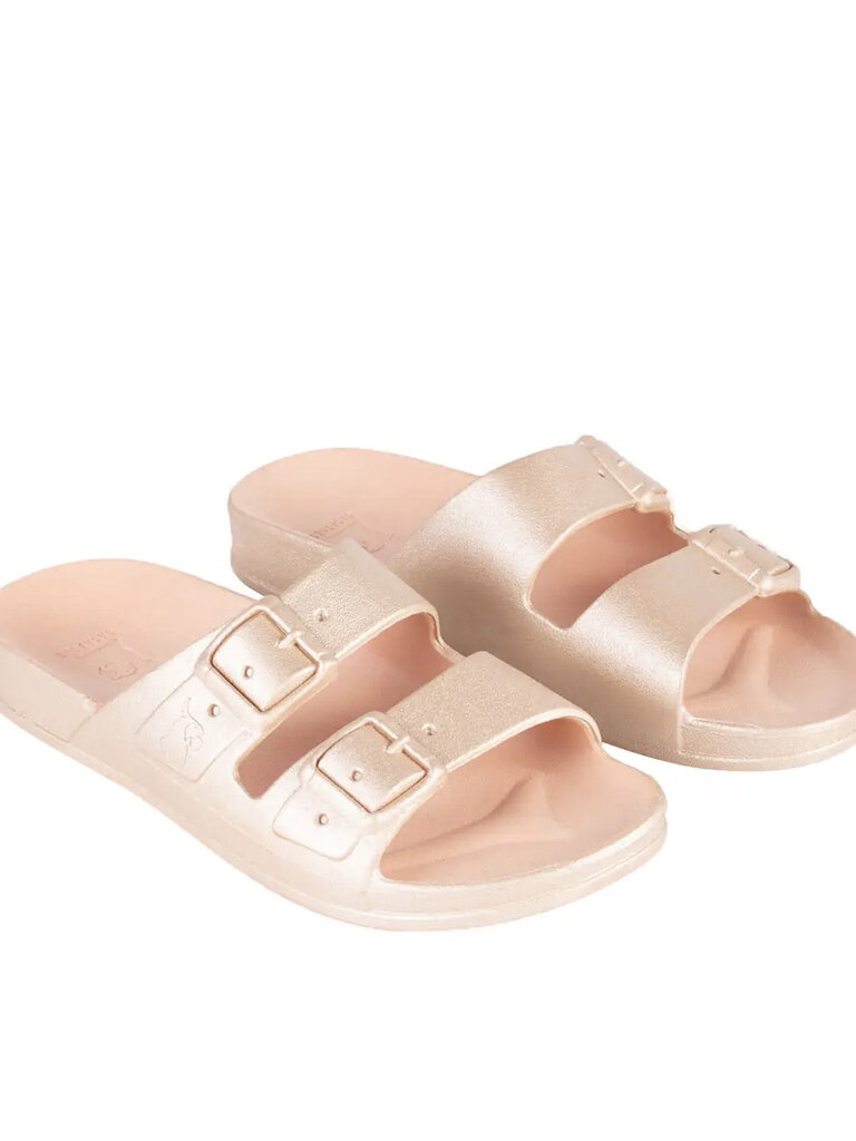Metallic Nude Scented Sandals