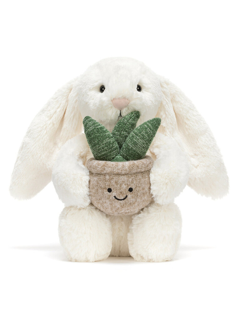 Jellycat Cream Bunny with Plant