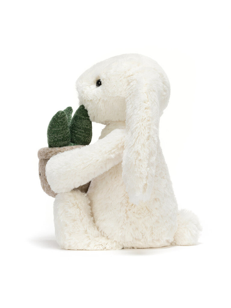 Jellycat Cream Bunny with Plant