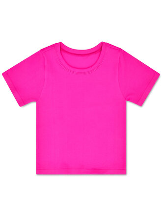 Iscream Pretty Pink Ribbed Short Sleeve