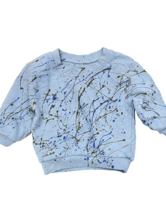 Californian Vintage Infant Blue Splatter Crew