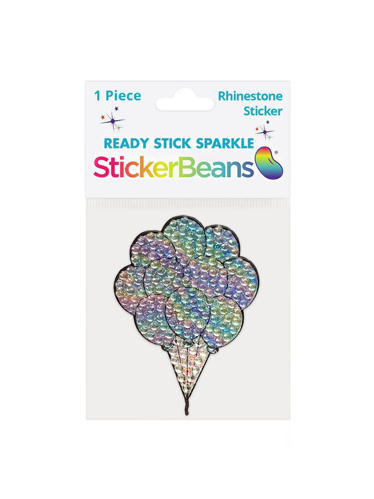StickerBeans Birthday Balloons Card & Sticker