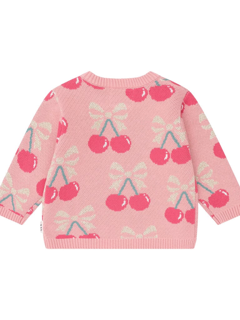 HUXBABY Cherry Bow Pullover