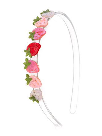 Lilies and Roses Strawberry Shimmer Headband