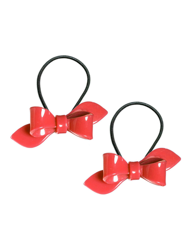 Lilies and Roses Red Bows Ponytails