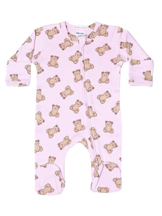 Baby Steps Princess Bear Zipper Footie