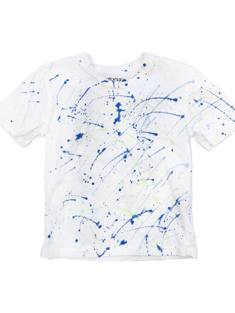 Californian Vintage White Splatter T-Shirt